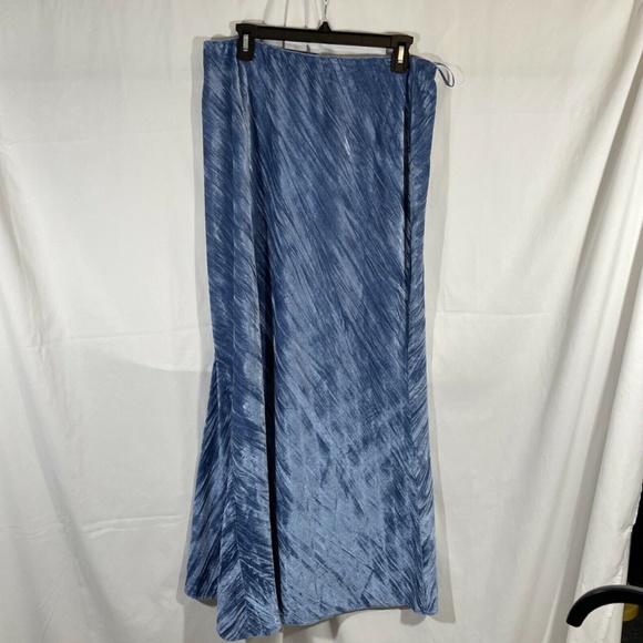 NWT Free People [ Large ] Not Velvet Skirt in Light Night Blue - Picture 11 of 12